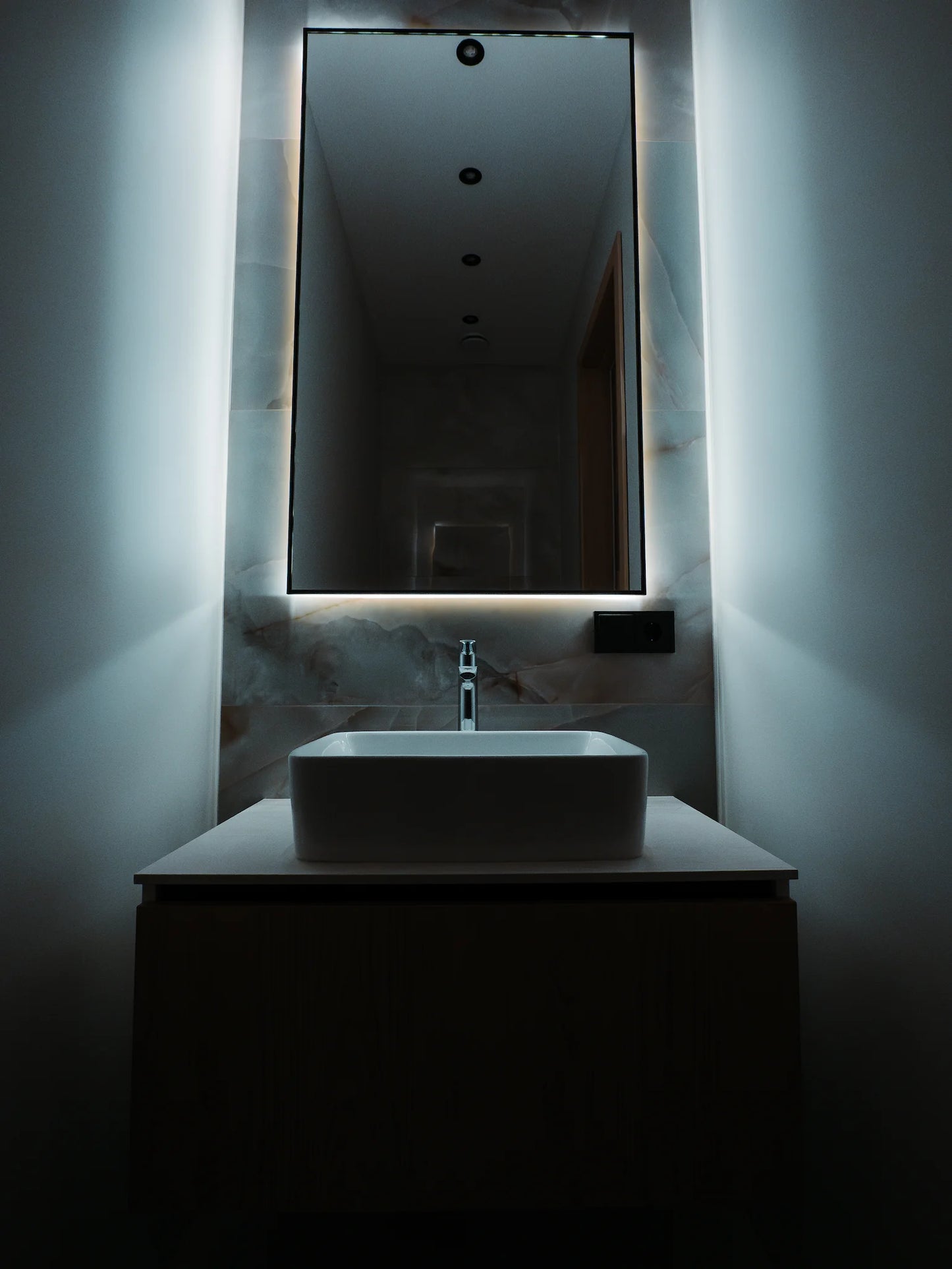 Bathroom cabinet with sink